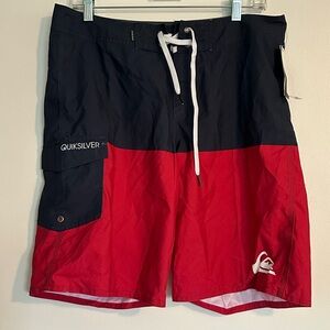 Quicksilver Swim Trunks 33 Waist NWT